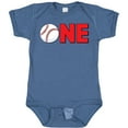 thumbnail image 3 of Inktastic One with Baseball Baby's First Birthday Boys or Girls Baby Bodysuit, 3 of 5