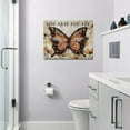 thumbnail image 4 of Butterfly Wall Art Christian Butterfly Pictures Wall Decor Bible Verse Scriptures Canvas Painting Prints Modern Artwork Home Decoration for Bedroom Bathroom Living Room 16"x12", 4 of 6