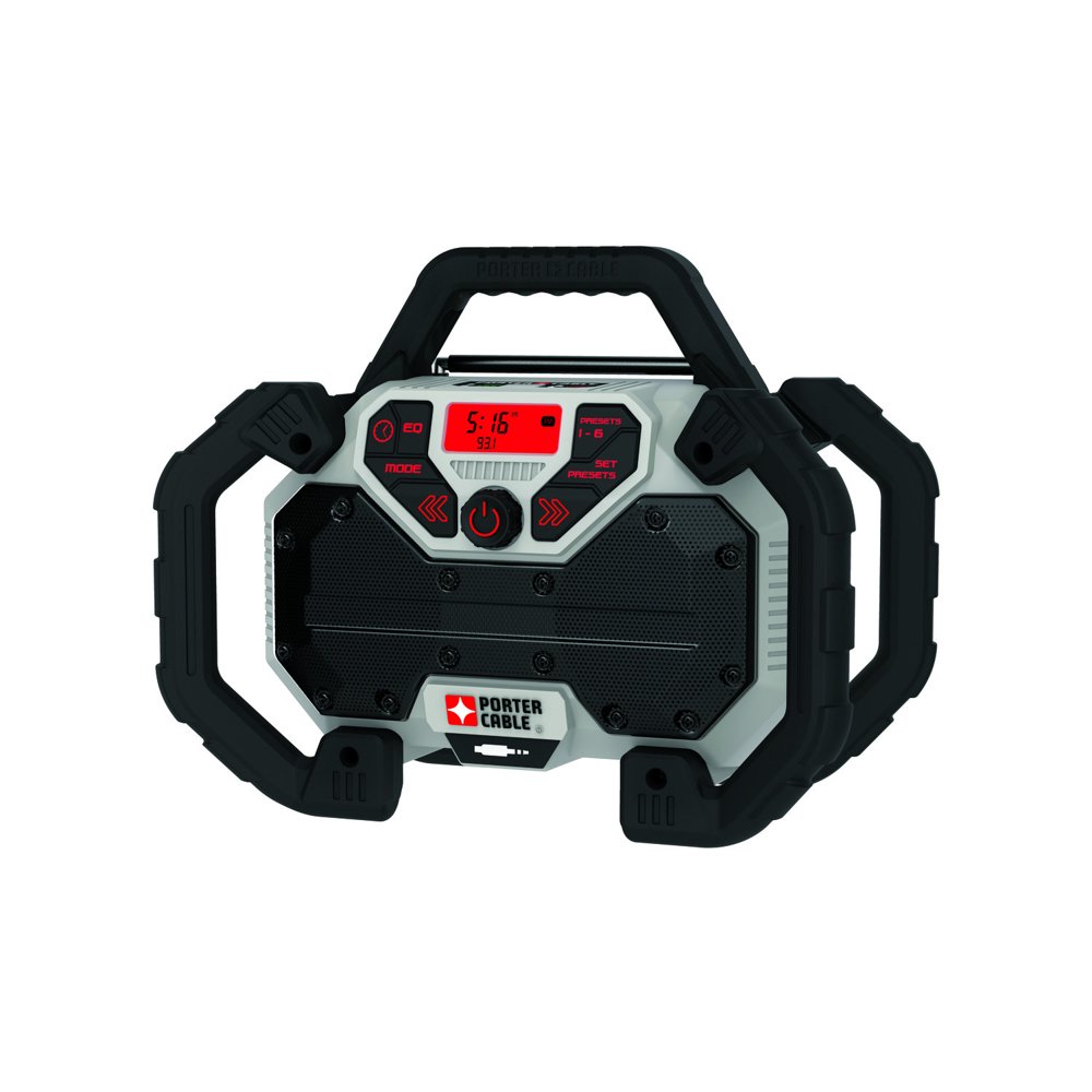 PORTER CABLE 20Volt Max DualPower Jobsite Radio (Bare Tool), PCCR701B