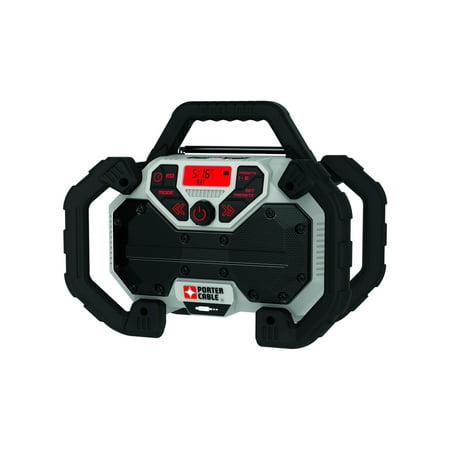- PORTER CABLE 20-Volt Max Dual-Power Jobsite Radio (Bare Tool), PCCR701B