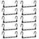 thumbnail image 3 of Advancent 10x negro organiza eficientemente con perchas para ropa de gabinete que ahorran espacio percha para ropa de pared Almacenamiento y organización del hogar, 3 of 6