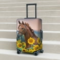 thumbnail image 5 of Uemuo Horse Sunflowers Printed Washable Luggage Cover - Fashion Suitcase Protector Fits 18-32 Inch Luggage -, 5 of 9