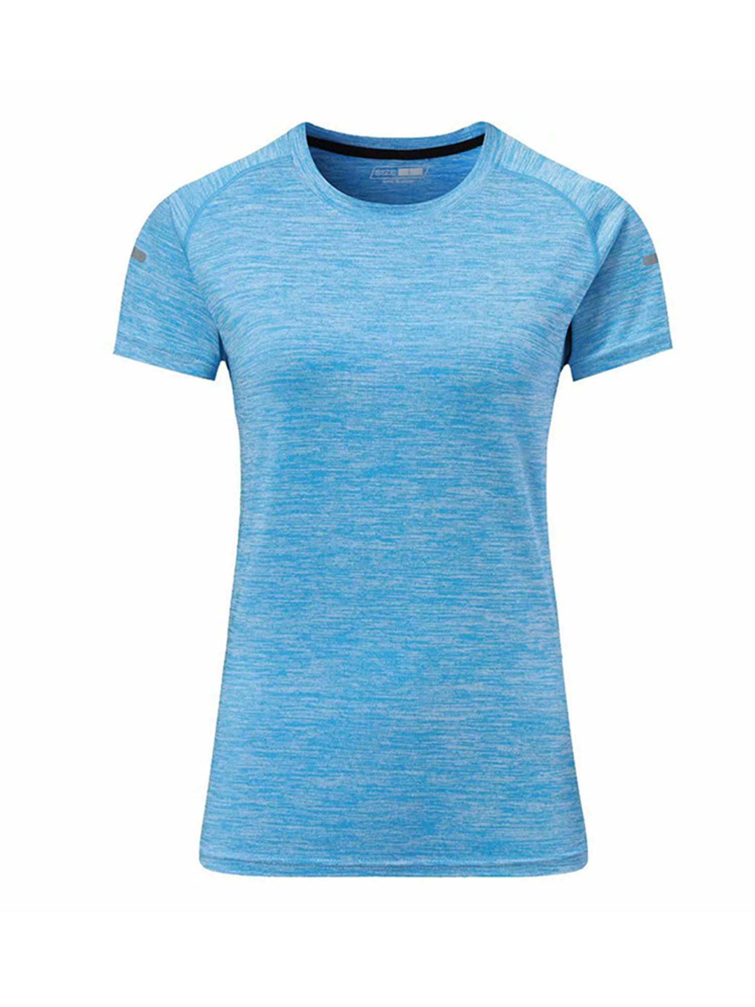 Damen T-Shirt Mit Aufdruck – Kurzarm, Aus Polyester/Elasthan, Slogan-Print, Farbe Gelb, Größe S