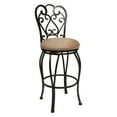 thumbnail image 2 of Magnolia Round Seat Swivel Barstool, Bronze, 2 of 2