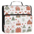 thumbnail image 5 of FORMRS Zipper Binder with Shoulder Strap 2-inch Ring 500 Sheet Capacity File Bag, Red Nordic Christmas, 5 of 5