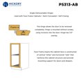 thumbnail image 3 of Hickory Hardware P5313-BI Black Iron Double Demountable Hinge, 3 of 6