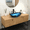 Blue Tempered Glass Bathroom2, variant on LHSHID Artistic Feather Pattern Amber Tempered Glass Vessel Sink with Pop-up Drain,Bathroom Oval Basin Tempered Glass Vanity(no Faucet)