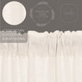 thumbnail image 2 of VHC Brands Burlap Antique White Farmhouse Primitive Curtains Valance 16x60, 2 of 6