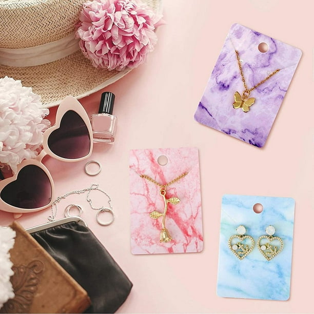 Necklace display cards with bags sale