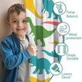 thumbnail image 3 of Blackout Kids Curtains,Cute Dinosaur Pattern Childrens Insulated Curtains Set Of 2,Bedroom Essentials,Toddler Room Decor 42x84in(106x213cm), 3 of 4