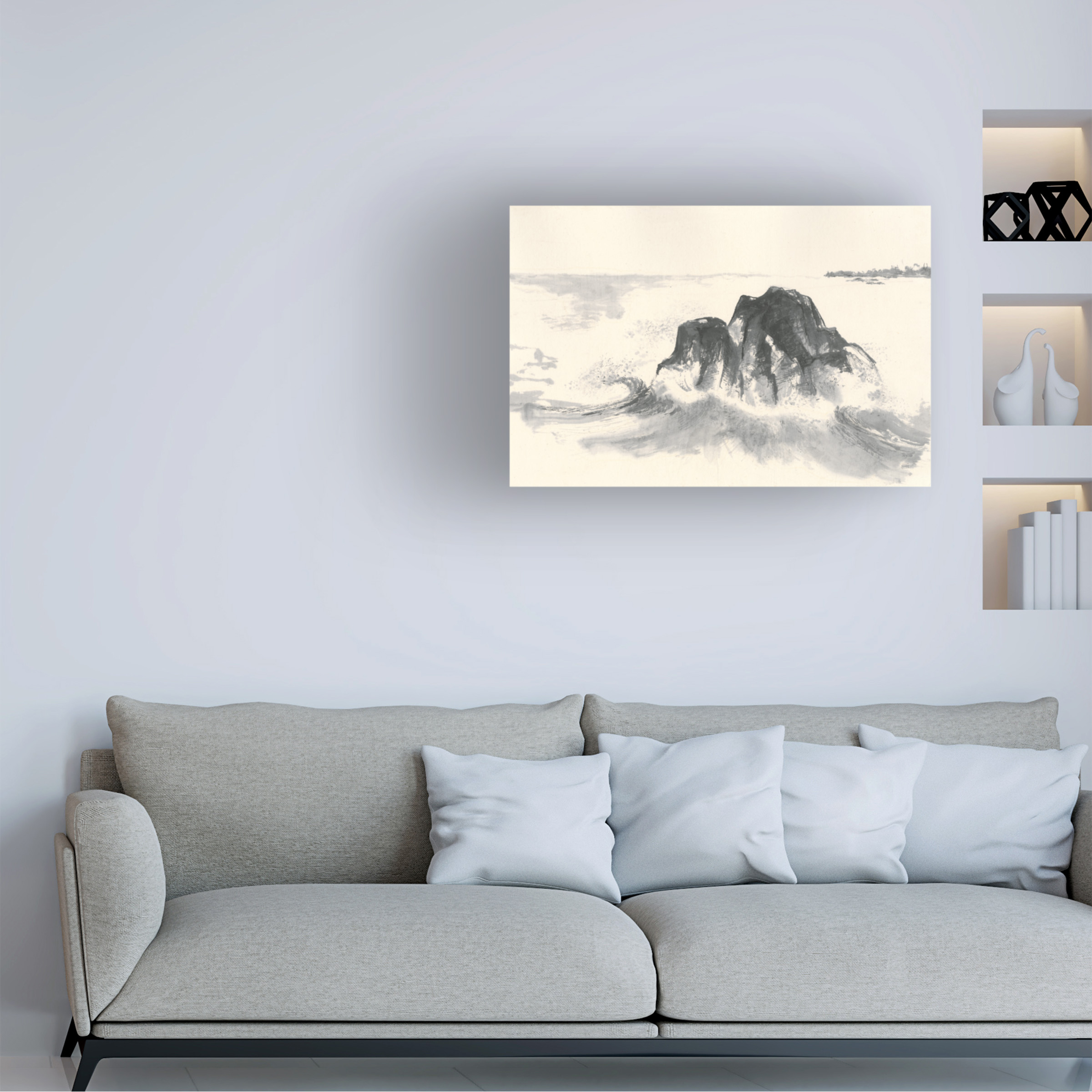 Trademark Fine Art Landscape Canvas Art ' Ocean Waves ' by Chris Paschke