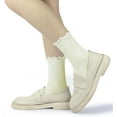 thumbnail image 6 of YooGuoGuo Ruffle Socks Women - Turn-Cuff Frilly Sock - Lightweight Cotton Socks, 6 of 6