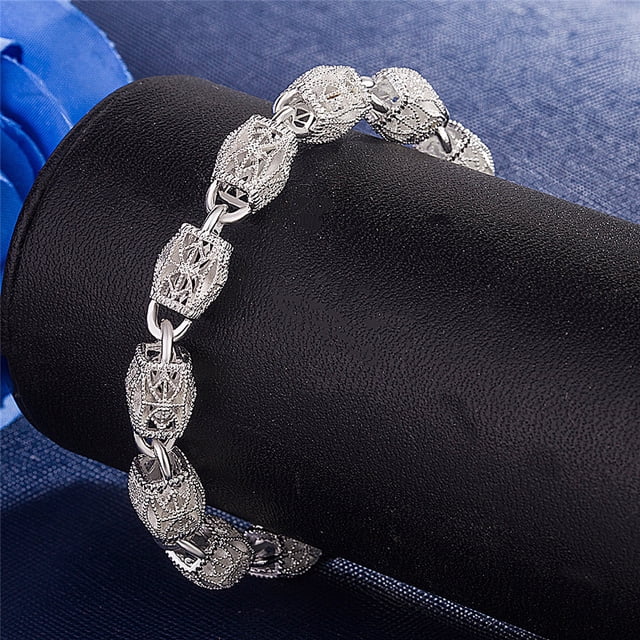 Pulseras para mujer, regalos para mujer, joyería para mujer, pulsera de regalo, pulsera de cadena hueca única, cierre adecuado para niñas y mujeres, regalos de joyería, joyería para mujer, pulsera