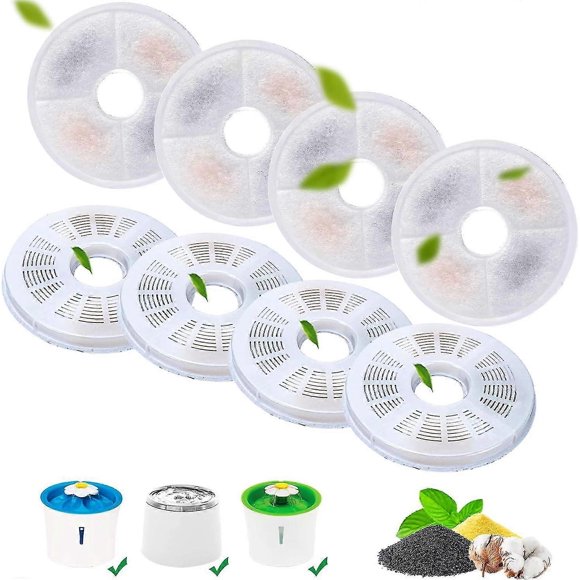 6/8 pack Cat Water Fountain Filter Compatible with Catit, Replacement