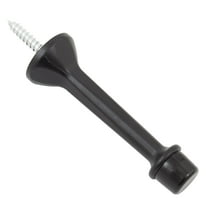 Heavy-Duty Solid Aluminum Door Stop, 3 Inches, Matte Black by Stone Harbor Hardware