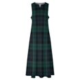 thumbnail image 3 of Black Watch Tartan Plaid pattern Long Dress women's luxury party dress Long dress ladies dresses for special occasions, 3 of 6