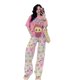 thumbnail image 1 of LABUBU-camiseta y pantalones con estampado de dibujos animados para mujer, camisa de manga corta informal, conjunto de 2 piezas, ropa Kawaii para exteriores, regalo, 1 of 5