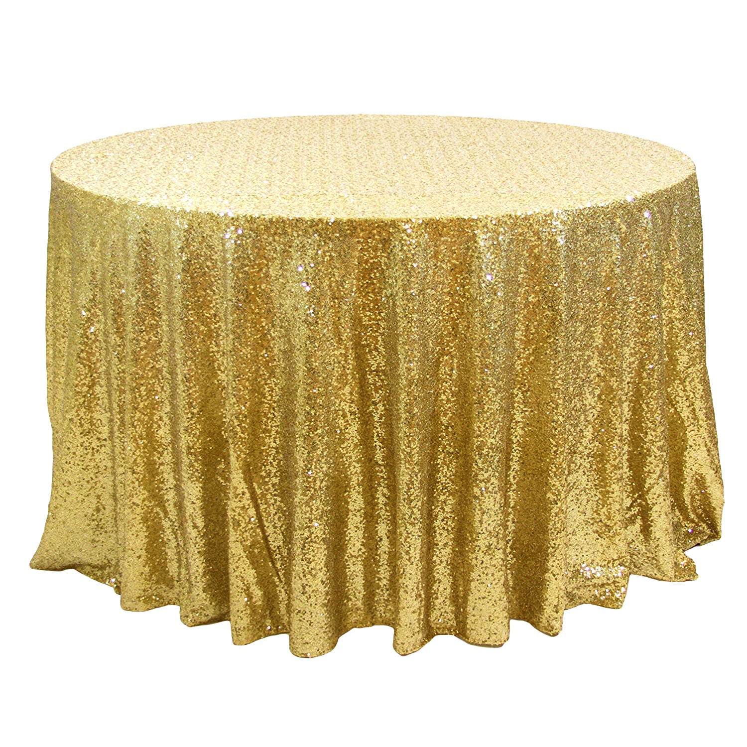 Sparkly Round Sequin Tablecloth, 120 Inch Round Tablecloth Bulk