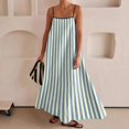 thumbnail image 1 of WILLBEST Robes du Dimanche pour Femmes Robe Maxi Contrastée Bretelles Spaghetti Tenues d'Été Voyage Sans Manches Longues Robes, 1 of 5