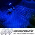 thumbnail image 3 of Car Lights Interior Roof 7 Colors Magnetic LED Lights For Car Smart Car Interior Lights Car Interior Ambient Lights For Your Car, 3 of 5