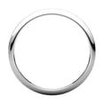 thumbnail image 2 of 14k White Gold 2mm Half Round Band Ring - 1.6 Grams - Size 4.5, 2 of 2