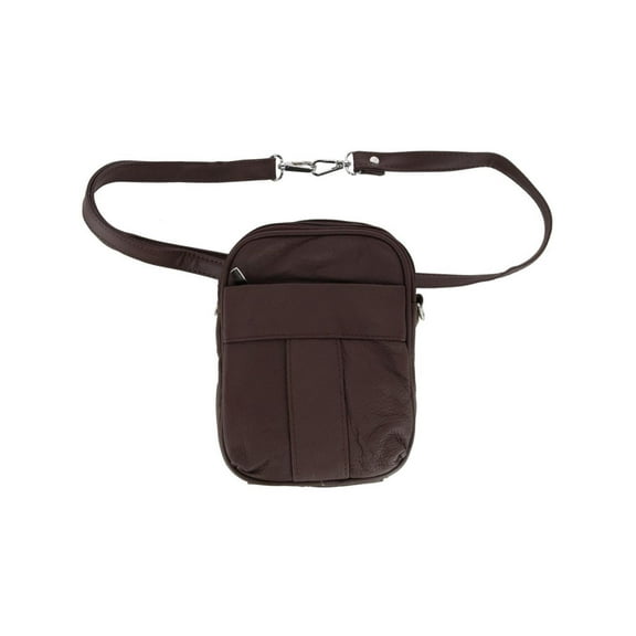 CTM Cowhide Convertible Crossbody Waist pack