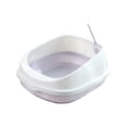 thumbnail image 2 of lionlar Pet Cat Litter Box Semi-enclosed Detachable Portable Toilet Sandbox Gray, 2 of 9