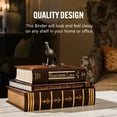 thumbnail image 3 of Bellagio-Italia Imperial Book Box - CD/DVD Storage Binder - 32 Capacity Storage Organizer for DVDs, CDs, Blu Rays, & Video Games - Acid-Free Binder Organizer Sheets, 3 of 7