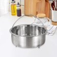 thumbnail image 1 of Ximing Metal Steamer Basket, Steamer Insert, Food Drain Basket, Multifunctional Round Rice Cooker Steaming Basket, Steaming Rack 20cm, 1 of 10