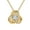 4 April -Clear White, variant on KeyStyle 14K Gold Plated Birthstone Necklace for Women Love Shape Knot Necklace Birthday Jewelry Anniversary Valentine's Gifts for Wife
