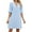 Sky Blue, variant on Elainilye Fashion Summer Dresses for Women 2024 Casual Sexy Summer V Neck Short Sleeve Loose Solid Dress,Black