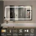 thumbnail image 3 of 60" x 32" LED Bathroom Mirror with Anti-Fog and Touch Sensor – Modern Frameless Lighted Wall Mirror for Bathroom Vanity,, 3 of 8
