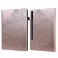 thumbnail image 1 of Tablet Case For Samsung Galaxy Tab S10+ S9 FE+ S9+ S8+ S7+ S7 FE Peacock Flower Pattern Card Holder, 1 of 5