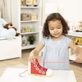 thumbnail image 2 of Zapatilla educativa Melissa & Doug Deluxe con cordones de madera, 2 of 9