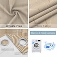thumbnail image 4 of Khaki Boho Blackout Curtains for Bedroom/Living Room, Thermal Insulated Kitchen Curtains, Middle Century Modern Abstract Art Grommet Darkening Window Treatment Drapes 52"x72"x2, 4 of 8