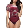 thumbnail image 1 of Fotbe Surreal Pink Headphones Body de Mujer con Cuello Redondo y Mangas Cortas, Sin Mangas Ajustado, Suave, Cómodo y Básico-Medium, 1 of 7