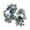 thumbnail image 4 of Kuntesetty 2 Pack Artificial Flowers for Wedding Arch, Floral Arrangement, Home Decor, Silk Blue, 4 of 9