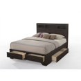thumbnail image 2 of ACME Madison II Lit Plateforme en Bois Très Grand avec Rangement en Espresso, 2 of 6