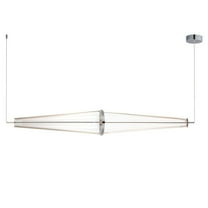 ET2 Lighting - Quasar - 15W 3 LED Linear Pendant-7.75 Inches Tall and 7.75