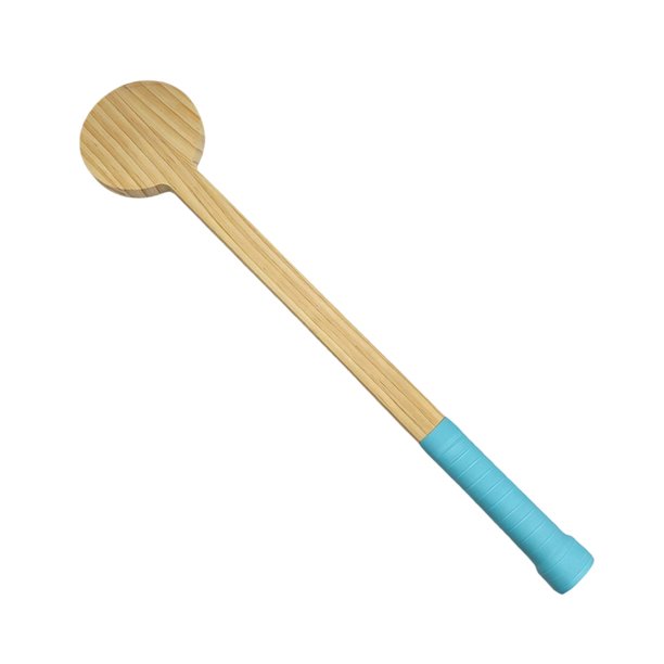 Puntero de tenis de madera, preciso, para exteriores e interiores, mejora el control, el ejercicio, la práctica, equipo deportivo portátil, entrenamiento, cuchara de tenis Mango azul