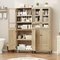 thumbnail image 5 of Elegant 5-Tier Cabinet with Frosted Glass Doors | Adjustable Storage for a Clutter-Free Kitchen, Bathroom or Dining Room, 5 of 7
