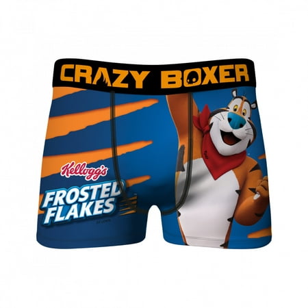 Crazy Boxers Kellogg's Frosted Flakes Tony the Tiger Boxer Briefs-XXLarge  (44-46) 