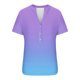 thumbnail image 4 of Camisetas de Verano para Mujeres Casual Camiseta con Cuello en V Botón Arriba Suelto, Camisetas de Mujer Casual para Primavera Verano, 4 of 5