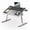 black, variant on Ultra Large Portable Laptop Bed Table - Multi functional tray holder with cup holder and drawer, USB, fan, and light - Perfect for eating, reading, and writing on beds, sofas, floors - Stable, duMade
