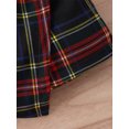 thumbnail image 6 of Toddler Girl 2 Piece Outfit Christmas Ribbed Long Sleeve Tops and Irregular Plaid Skirt Set, 6 of 8