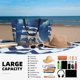 thumbnail image 5 of Disketp Moonlit Night Sea Sailboat Bolsa de Playa de Gran Capacidad, Bolso Impermeable y a Prueba de Arena para Mujer, Ideal para Playa, Piscina y Natación, 5 of 7