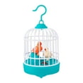 thumbnail image 3 of Juguete electrónico de jaula de pájaros de simulación, Mini juguete de pájaro cantando, juguetes musicales, pájaro eléctrico con Control de voz para Azul, 3 of 8