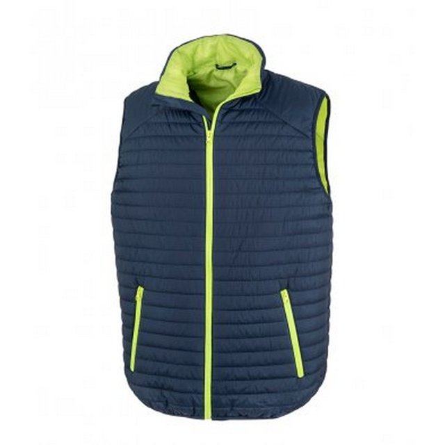 Result - Chaleco abrigado unisex Thermoquilt (Marino/Verde Lima)