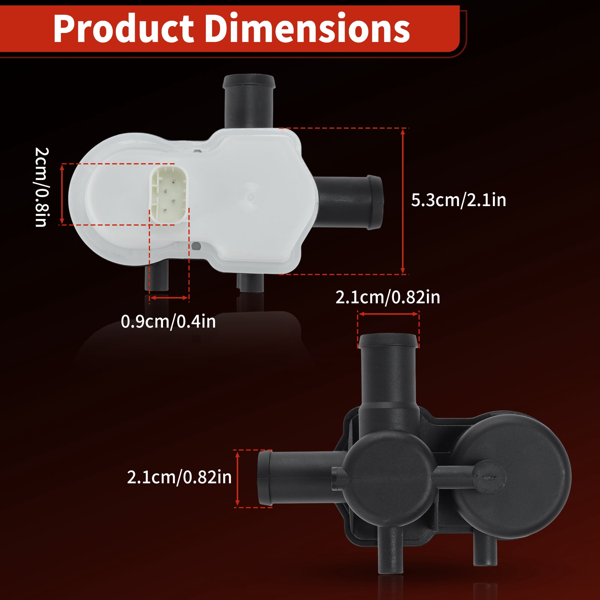 Unique Bargains Fuel Vapor Leak Detection Pump Compatible with Mazda Vehicles Models