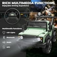 thumbnail image 5 of Track Seven Licensed Land Rover Defender Volta 5008 24V Ride-On Car, Electric Car with Remote Control, 2WD Drive, Bluetooth, LED Lights, Key Start, Rear Storage, 24V Ride on Toys for Ages 3+, Green, 5 of 11